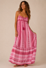 Embroidered Tassel Maxi Dress
