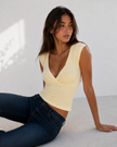 Simple Days V-Neck Crop Top