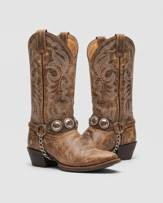 Paloma Chain Western Boots
