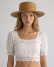The Natural Straw Boater