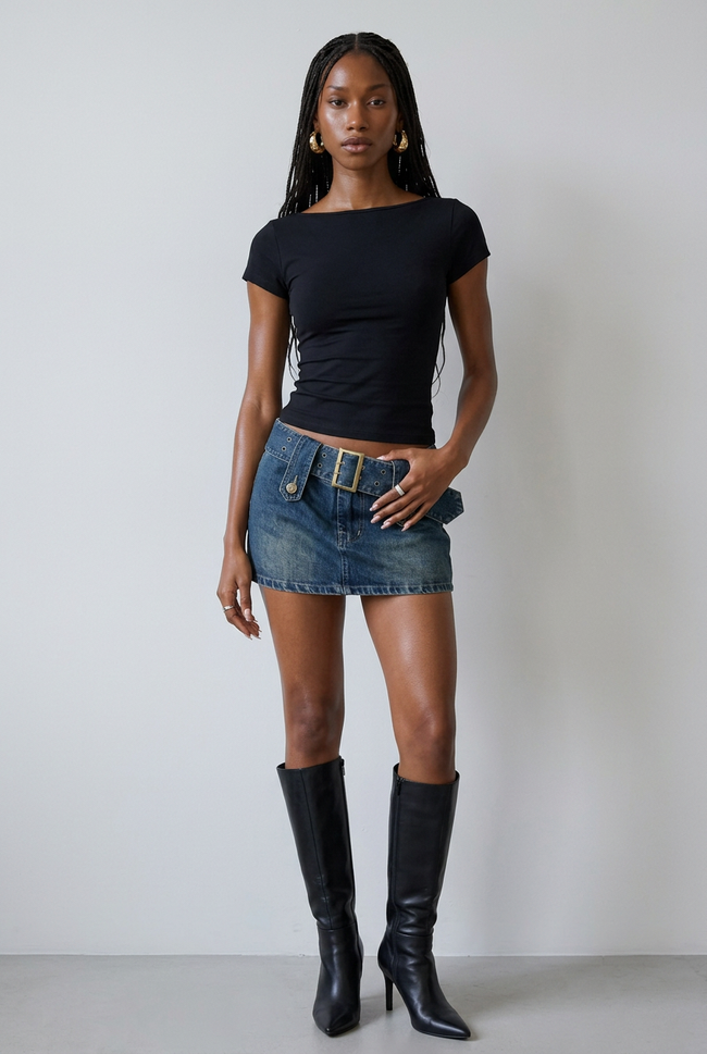 Willamae Denim Skort
