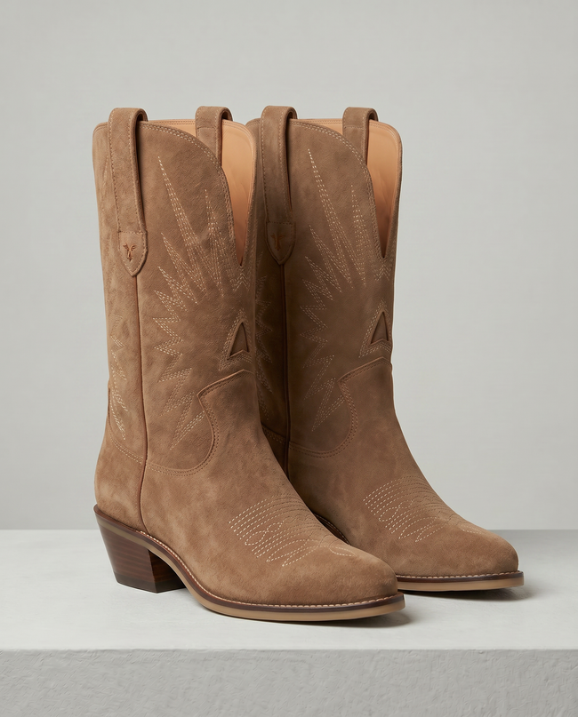 The Tonal Stitch Suede Boot