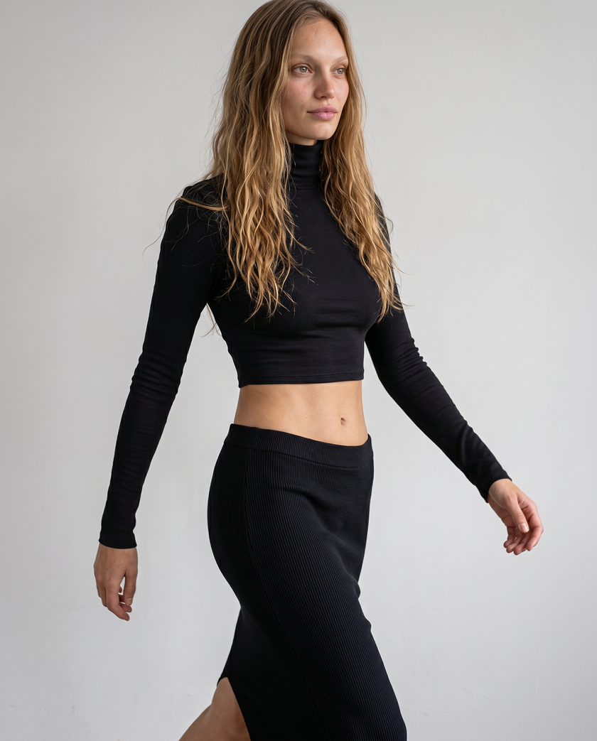Odessa Turtleneck Crop Top