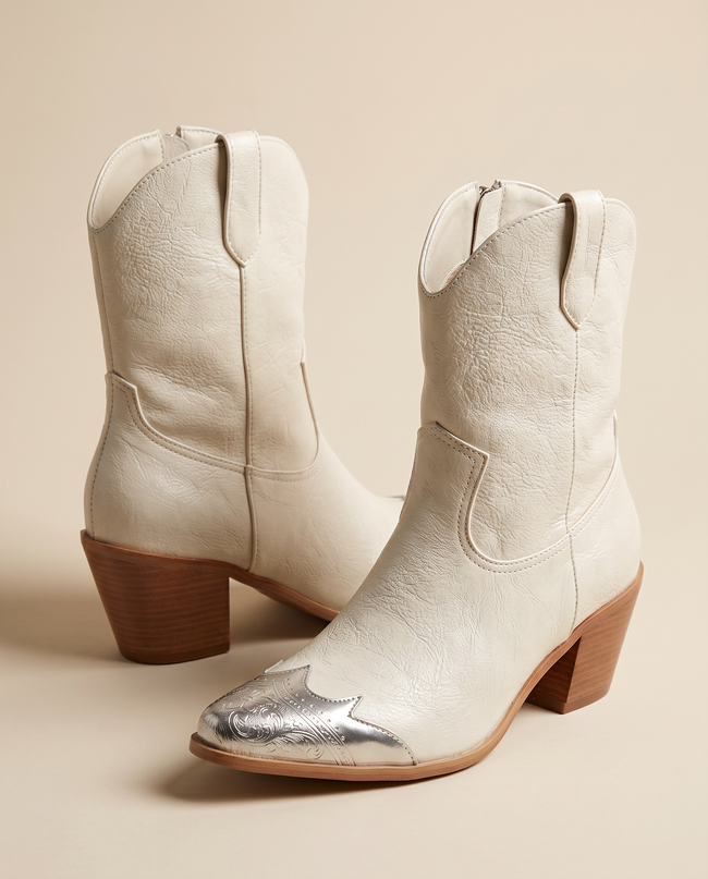 The Stella Chrome Ankle Boot