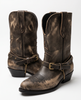 The Star & Chain Moto Western Boot