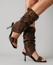 The Roma Ruched Sandal