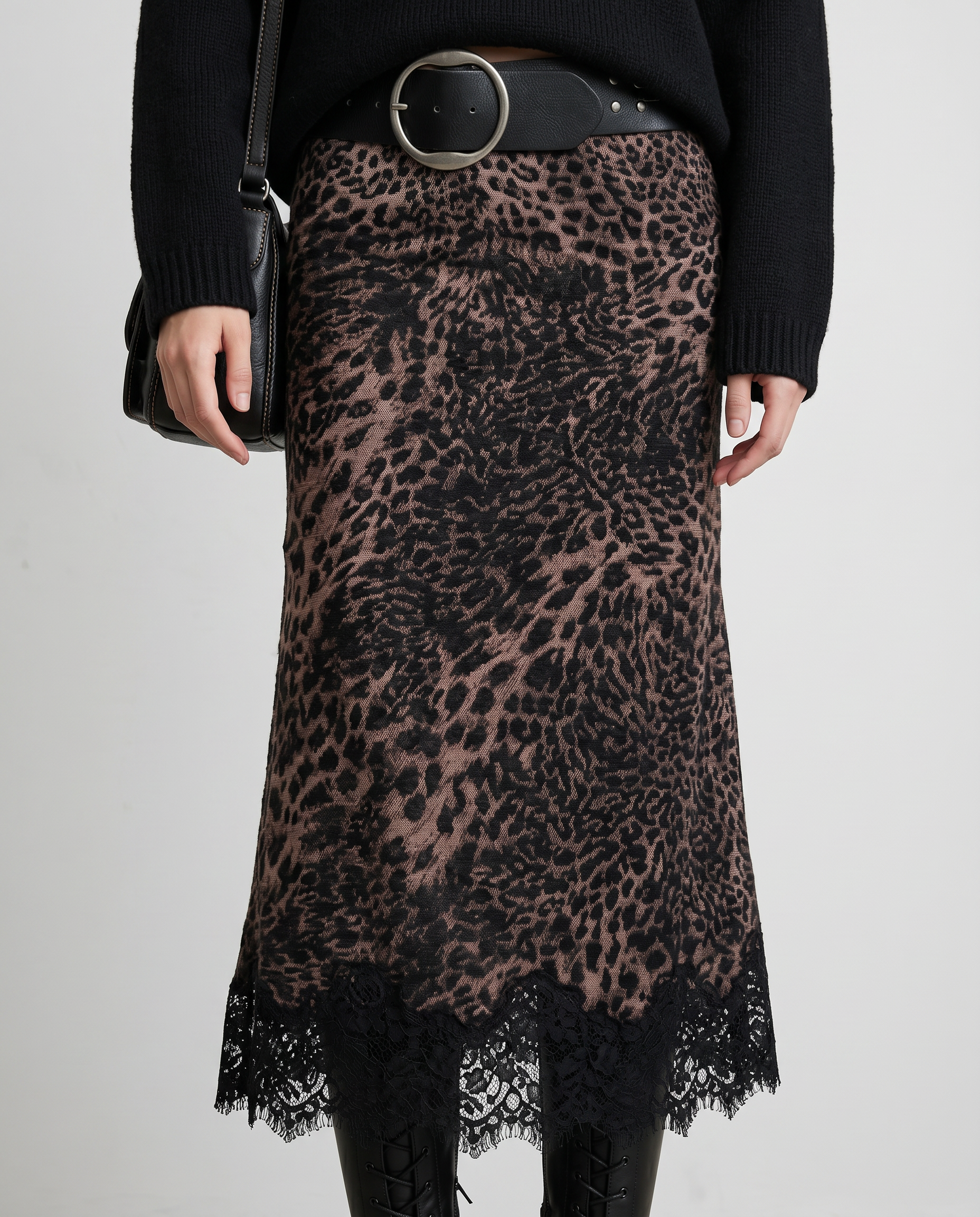 The Vienna Lace-Hem Skirt