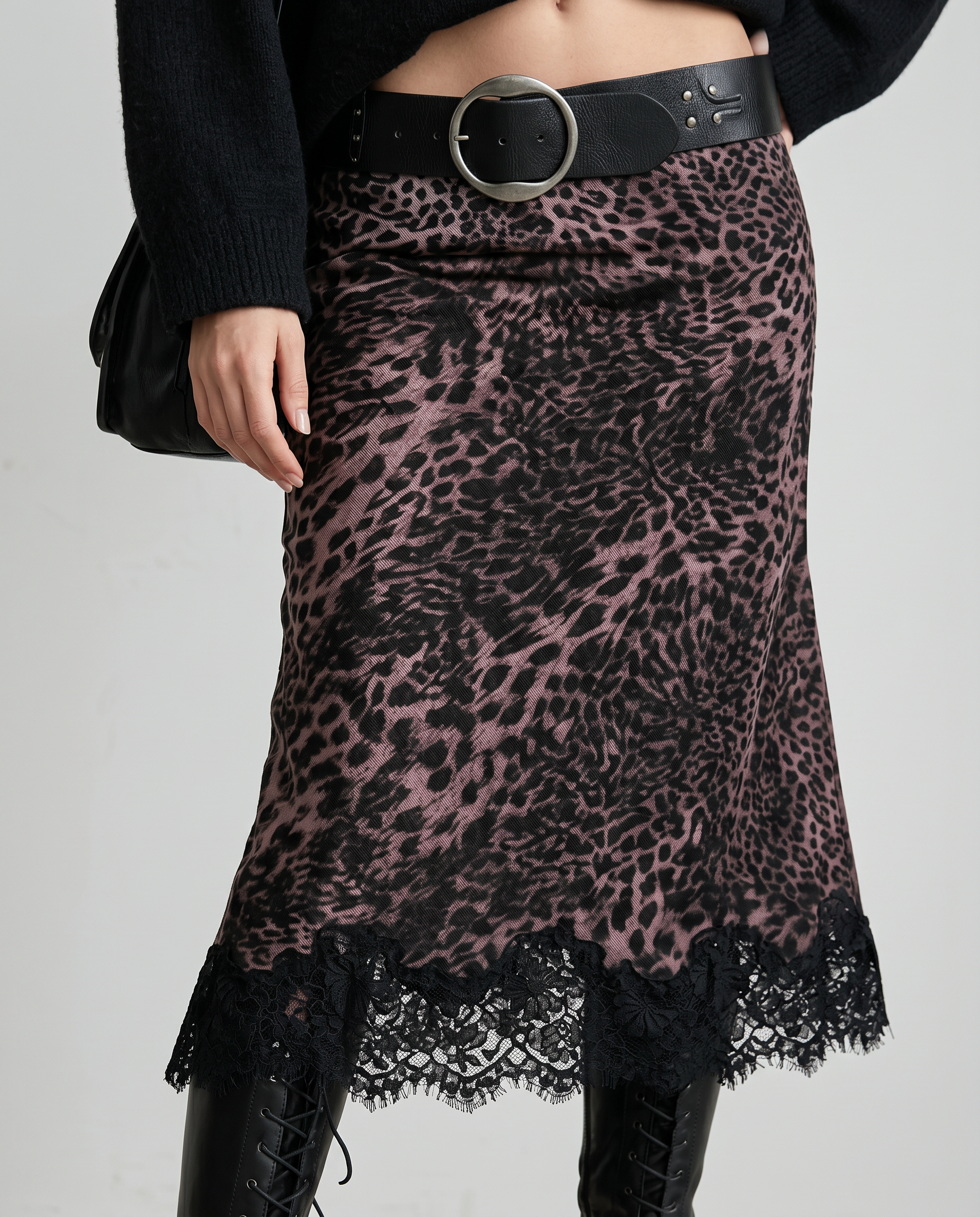 The Vienna Lace-Hem Skirt