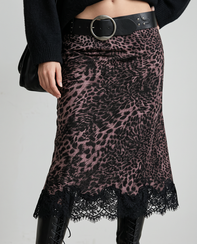 The Vienna Lace-Hem Skirt
