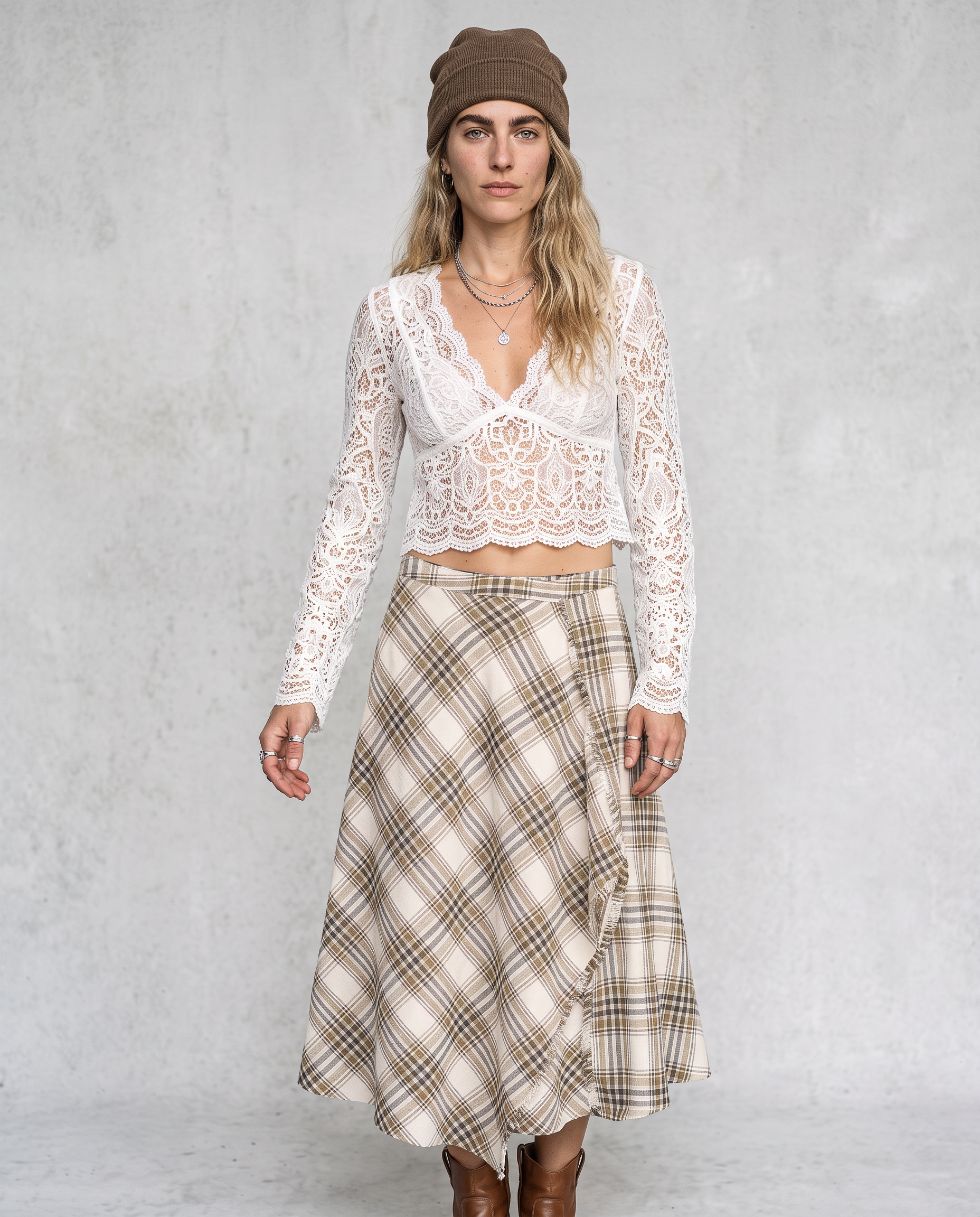 Beatrice Asymmetrical Midi Skirt