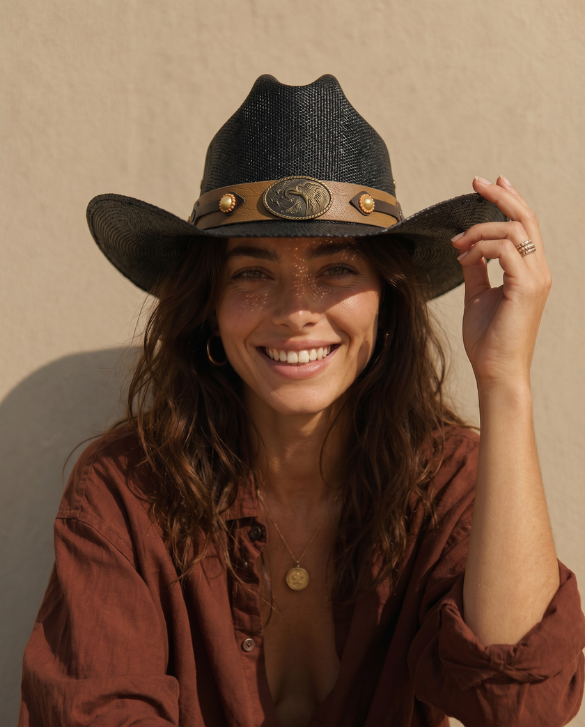 The Concho Straw Cowboy Hat