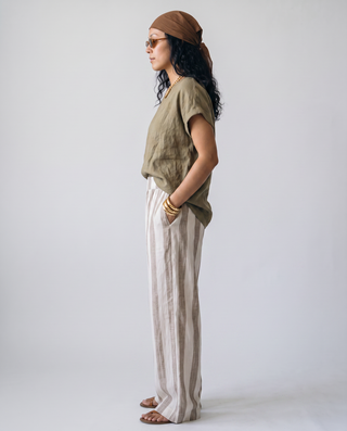 Sienna Linen Wide-Leg Set