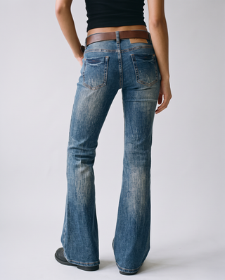 Willamae Low-Rise Flare Jeans