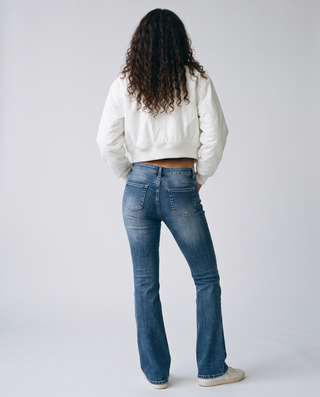 Samantha Ultra Low-Rise Flare Jeans