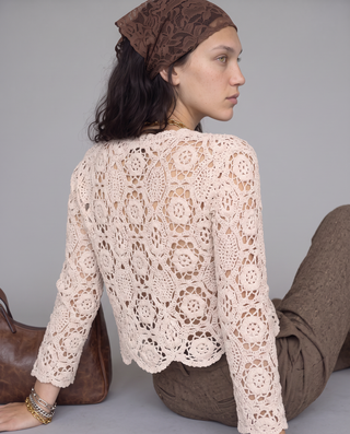 Fleurine Floral Crochet Cardigan