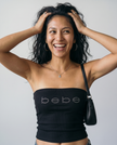 Bebe Rhinestone Tube Top