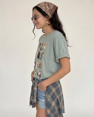 Céline Cat Print Tee