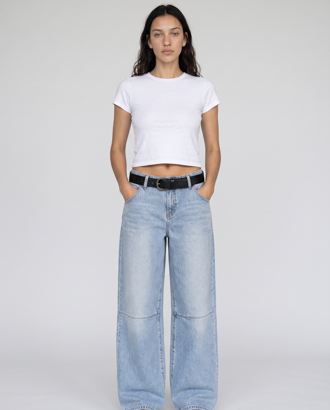 Simone Wide-Leg Denim Jeans