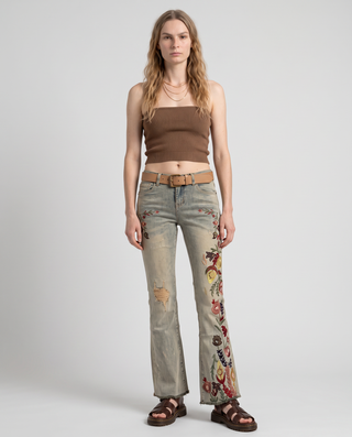 Perennia Embroidered Bootcut Jeans