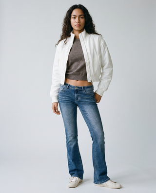 Samantha Ultra Low-Rise Flare Jeans