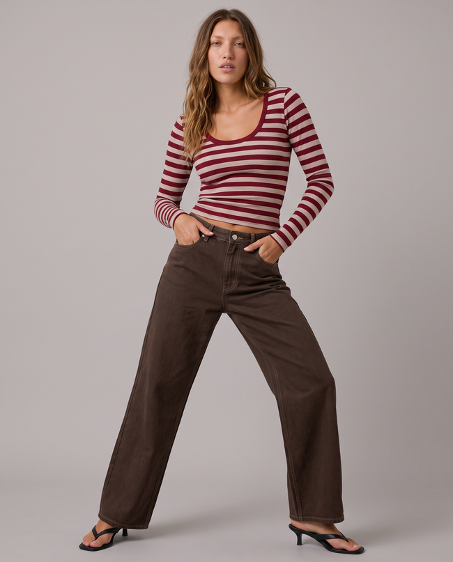 Constance Straight-Leg Denim Jeans