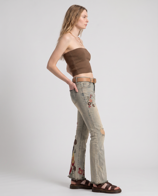 Perennia Embroidered Bootcut Jeans