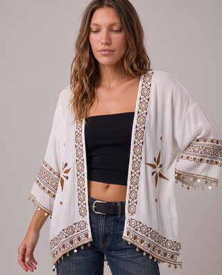 Nightbloom Embroidered Kimono
