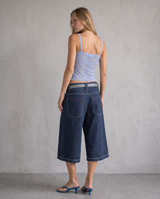 Pinstripe Culotte Jorts