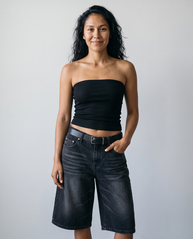Priya Denim Jorts