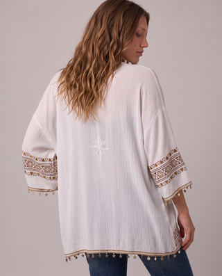 Nightbloom Embroidered Kimono
