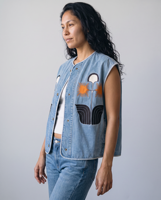 Solstice Graphic Denim Vest