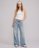 Isadora Low-Rise Wide-Leg Denim Jeans