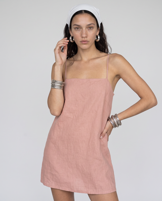Libby Square-Neck Slip Dress