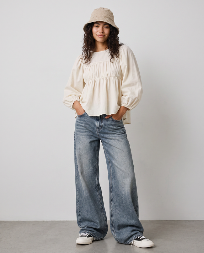 Marlowe Wide-Leg Denim Jeans