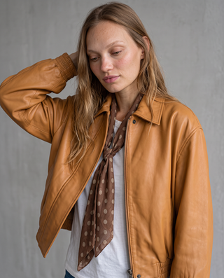 Harlow Cropped Moto Jacket