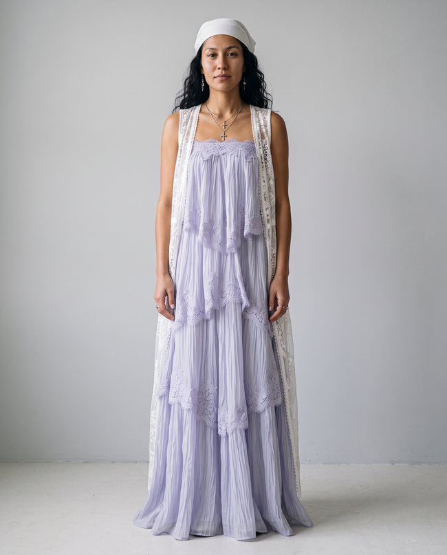 Willodean Lace Tiered Maxi Dress