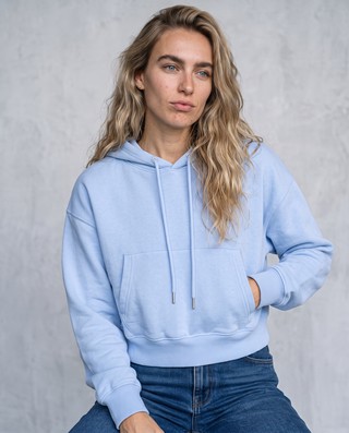 Sable Cropped Pullover Hoodie