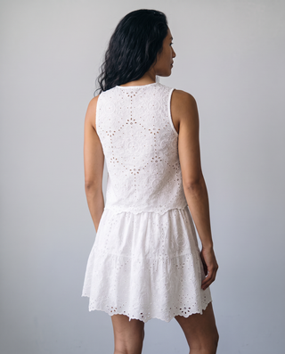 Amalfina Eyelet Button-Front Set