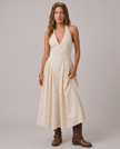 Marigold Halter Midi Dress