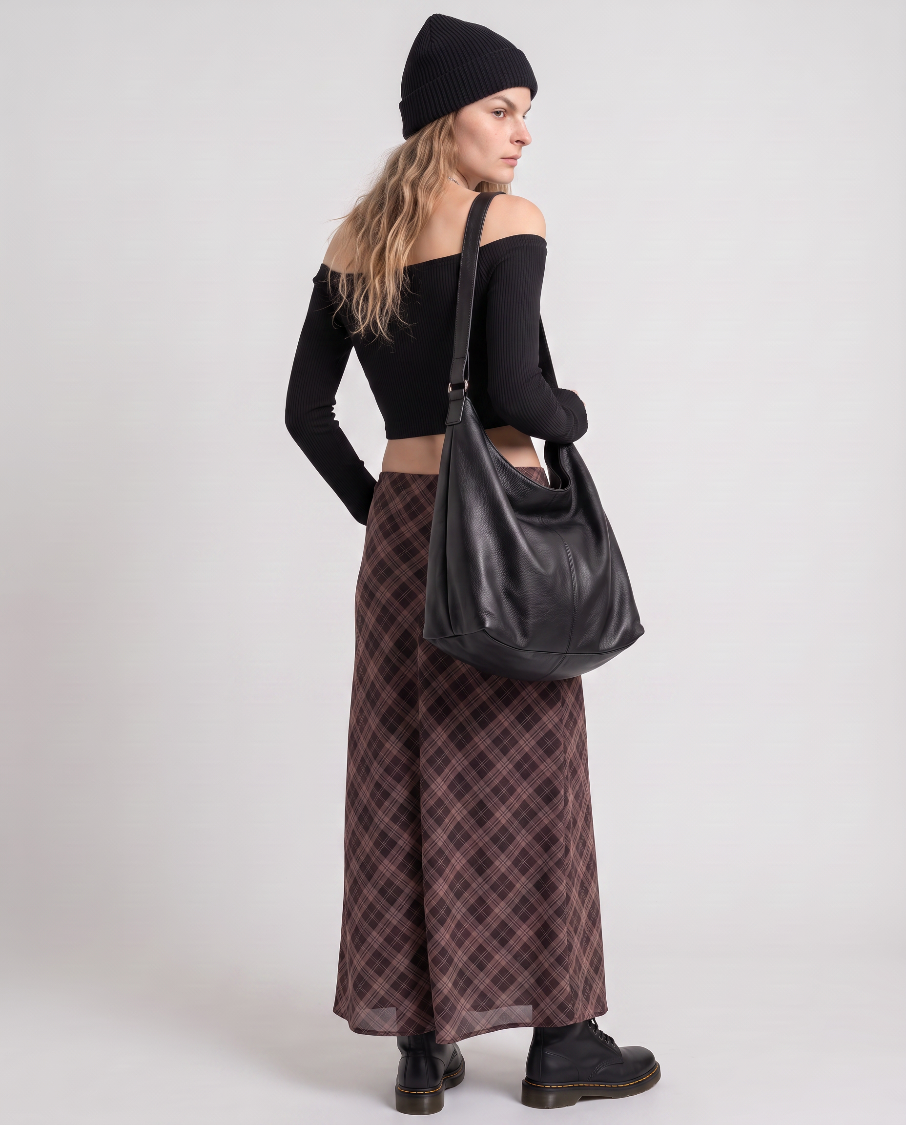 Bramble Plaid Maxi Skirt