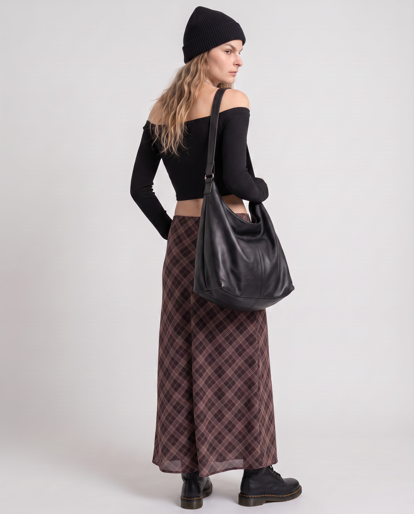 Bramble Plaid Maxi Skirt
