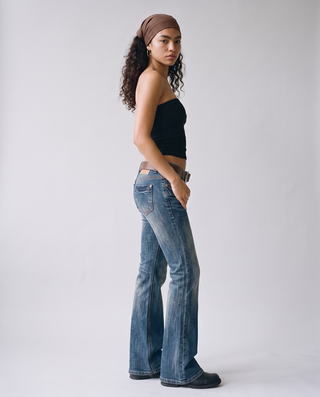 Willamae Low-Rise Flare Jeans