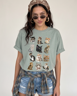 Céline Cat Print Tee