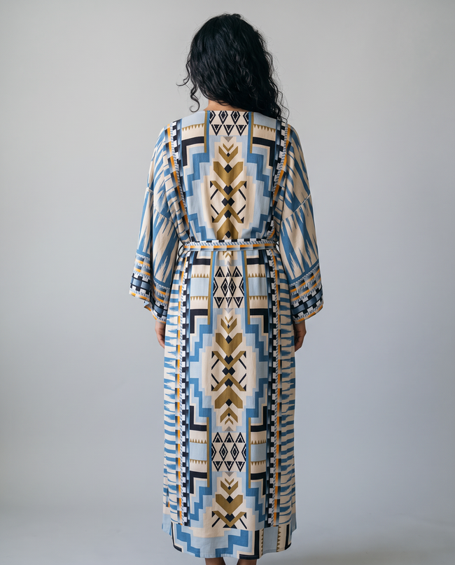 Dashiell Aztec Print Maxi Cardigan