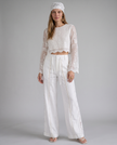 Bellafiore Lace-Trim Trousers