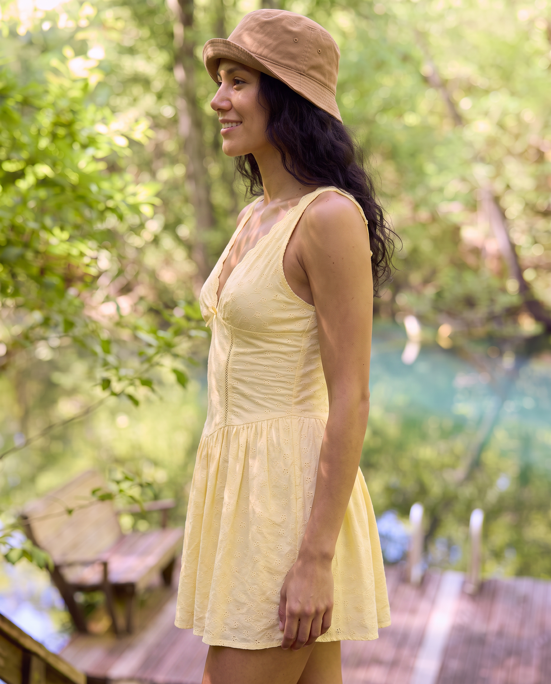 Marabelle Eyelet Fit-and-Flare Mini Dress