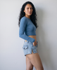 Kade Zip-Back Micro Shorts