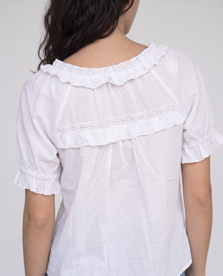 Colette Ruffle-Trim Blouse