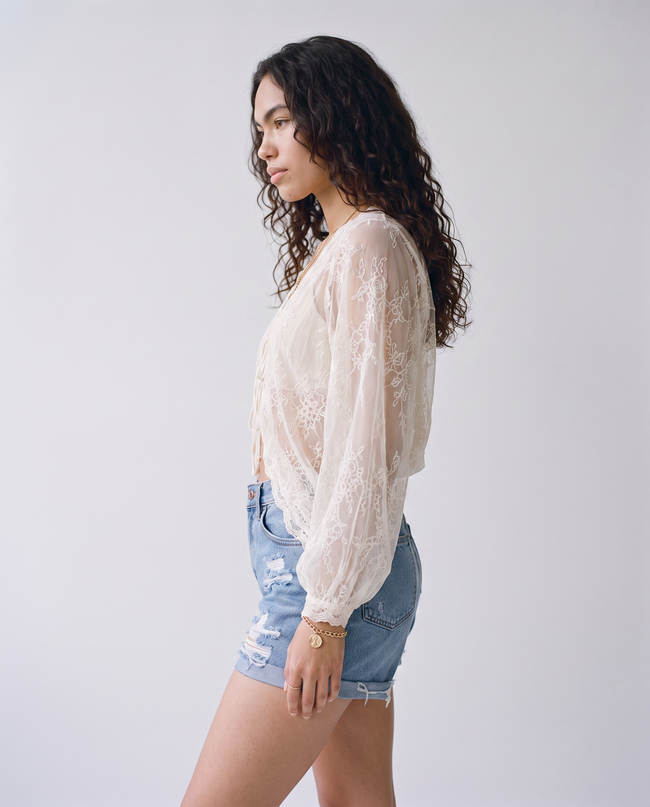 Juliette Cuffed Denim Shorts