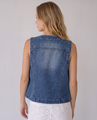 Presley Denim Utility Vest